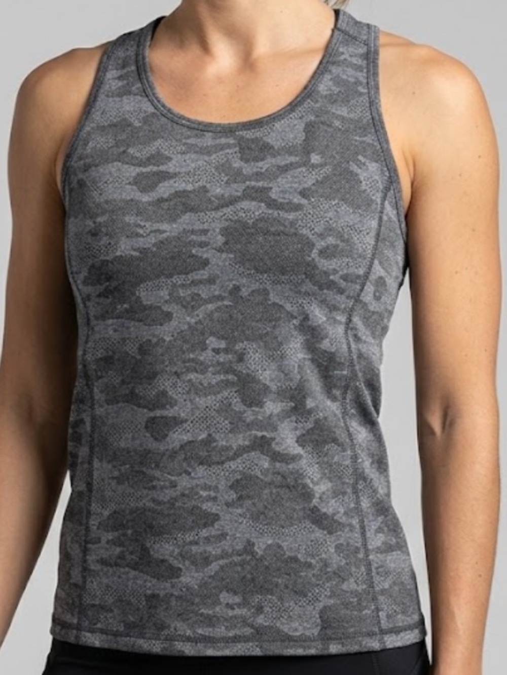 Zelos Grey/Black Camo Workout Tank top Size M
